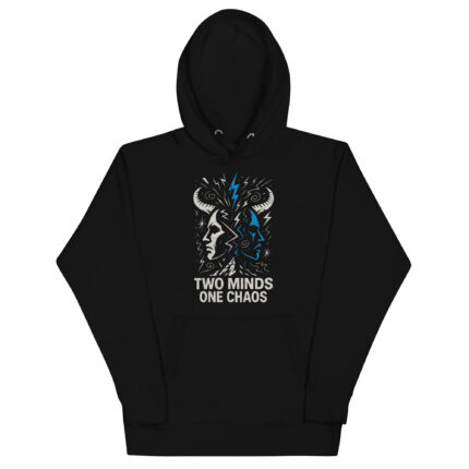 Zwilling Hoodie „Two Minds, One Chaos“ – Urban Zodiac Streetwear