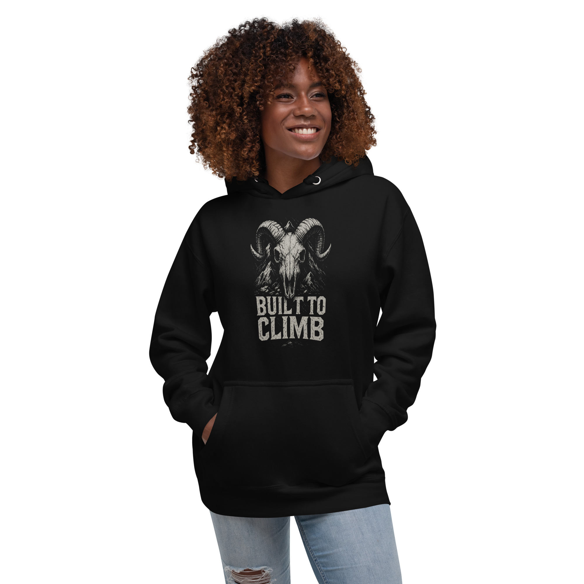 Unisex Steinbock Hoodie „Built to Climb“ Unisex Steinbock Hoodie „Built to Climb“ – Bild 3