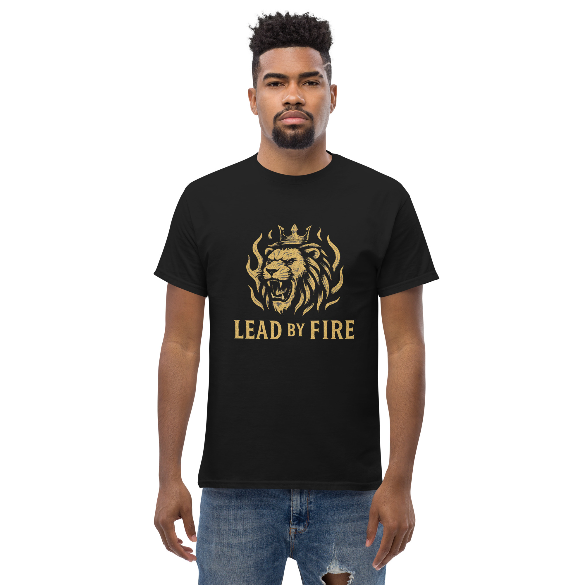 Zodiac Shirt „Lead by Fire“ – Urban Streetwear mit Löwen-Print | RLM Fashion Zodiac Shirt „Lead by Fire“ – Urban Streetwear mit Löwen-Print | RLM Fashion – Bild 2
