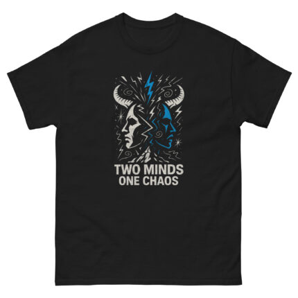 Zwilling Shirt „Two Minds, One Chaos“ – Urban Zodiac Streetwear